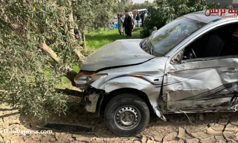 جرسيف.. حادث مروري يوقع ثلاثة مصابين(صورة)